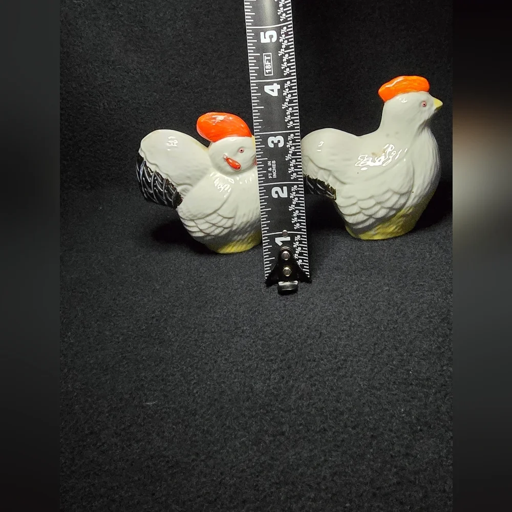 Vintage Ceramic Chicken Salt and Pepper Shakers